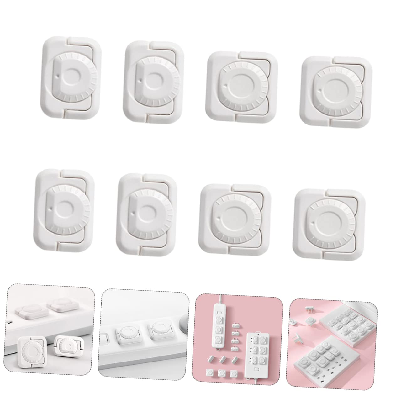 12pcs Outlet Covers Baby Proofing Electric Outlet Plug Covers Socket Protectors for Boys and Girls Safety