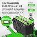 ROYSUPER Electric Trailer Dolly 3600lbs Max Trailer Valet 4 Wheel Dolly Dc 24v 850w 7ah W/Heavy Duty Commercial 2