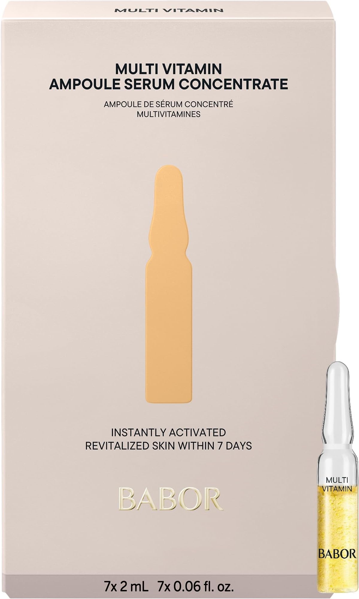 BABOR Multi Vitamin, serum for the face, with vitamin E for a stronger barrier layer of the skin, ampoules with concentrate, 7x 3 ml