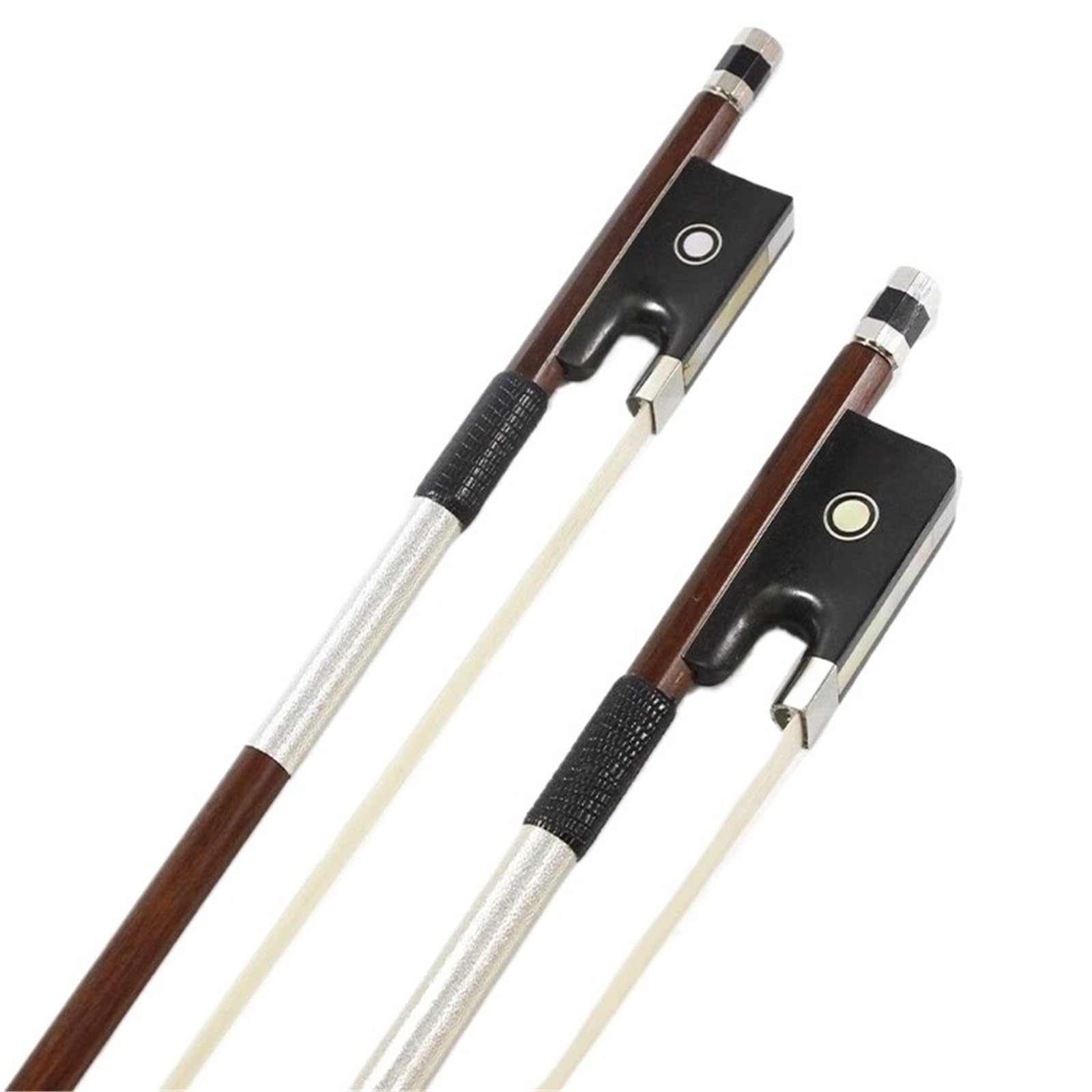 Archet De Violon Pour Pratique Archet De Violon En Bois De Santal Vert Brésilien Accessoire Pour Instrument À 1/2 Corde(1/2)