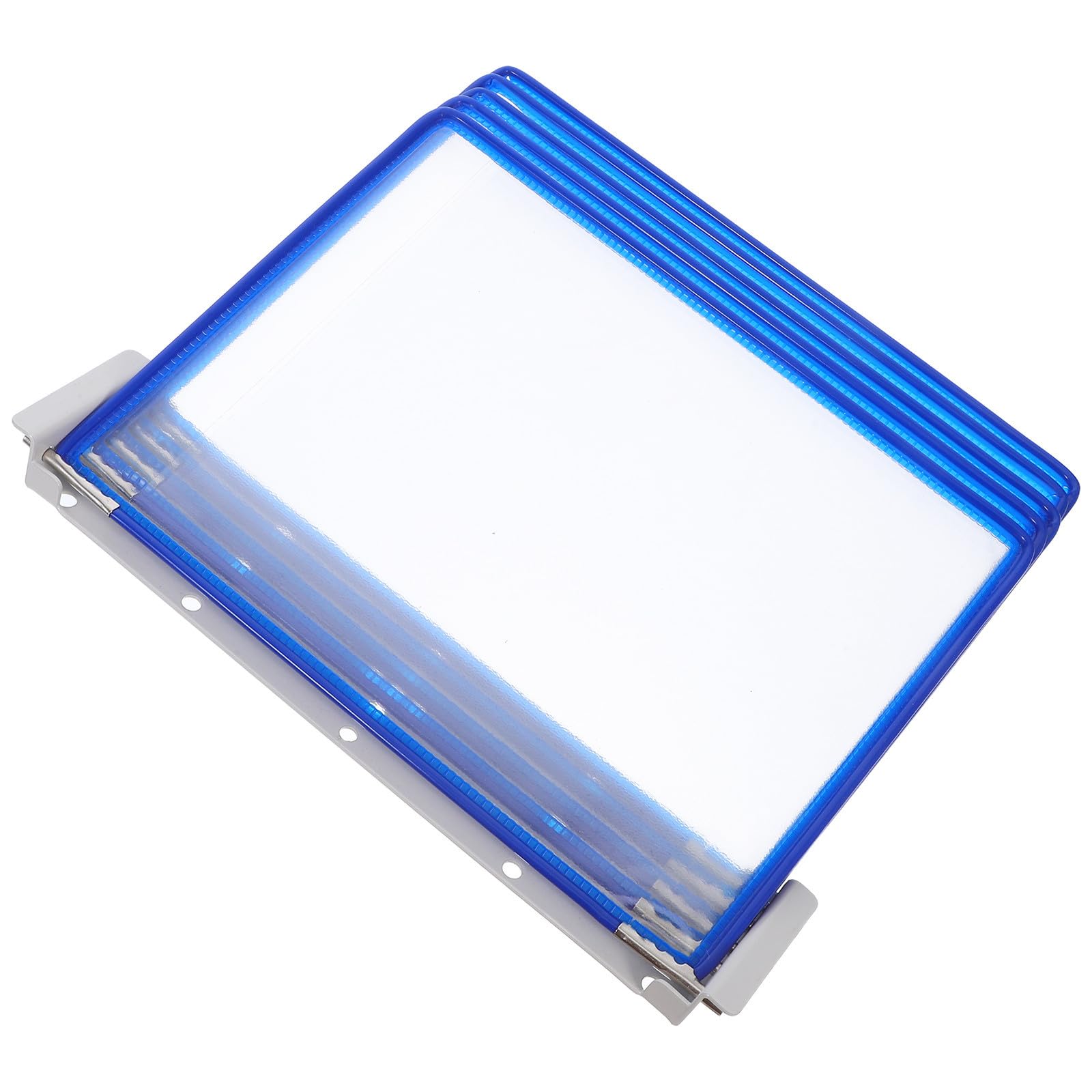Organizador de Archivos de Pared 5 Bolsillos, Hierro PVC Azul