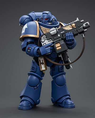 Miniatura 9 de Pipigirl JoyToy Warhammer 40K Space Marine Genuine License 118 Soldier, Ultramarines Terminator Capellán, 4.76 pulgadas Modelos Space Marines juegos