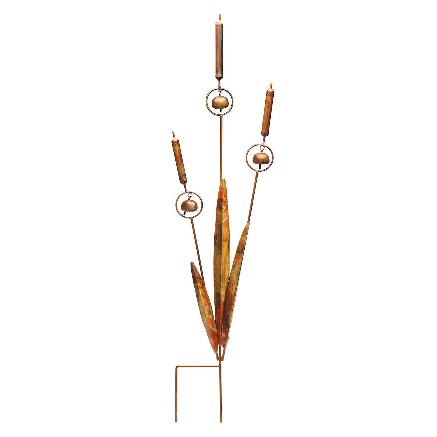 Happy Gardens Triple Cattail Flamed Garden Stake