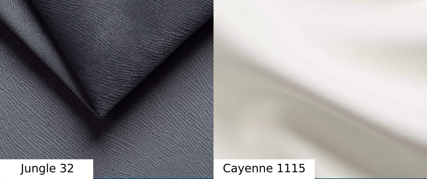 Robin Inspire Divano Angolare Modulare 4 Posti - Divano Letto a L Sinistro - Contenitore, 5 Poggiatesta Regolabili, 2 Cuscini - per Soggiorno Moderno - 280 cm Saturn Grigio Bianco Ultra