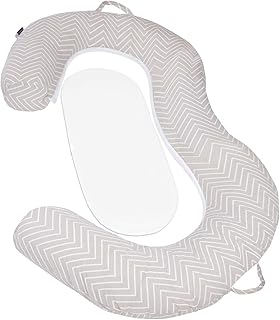 Clevamama Mum2Me 3205 Cuscino Gravidanza e Allattamento Neonato, Grigio
