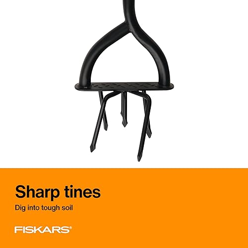 Miniatura 3 de Fiskars 79906935J - Tiller de acero de mango largo de 40 pulgadas