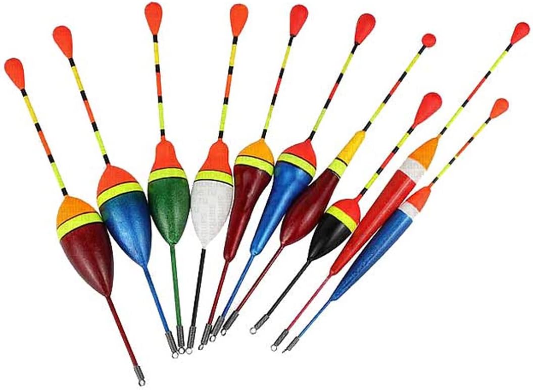 DULSPUE 10 pcs Flotteur Peche,Pêche Set De Pêche Au Flotteur Flotteur ...