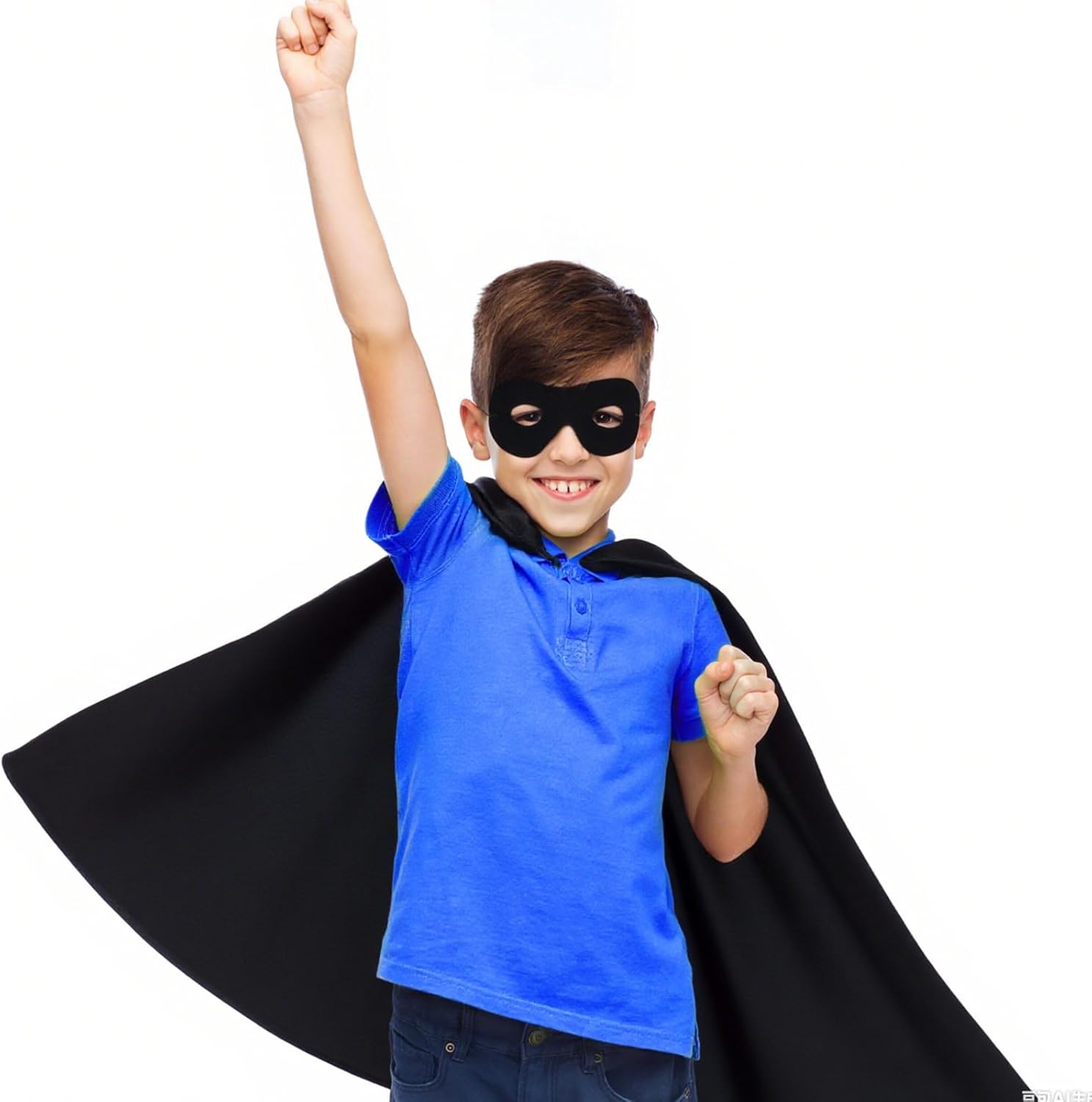 7 Pcs Orange Cat and Dog Costume Set for Kids Including Dog Ears Headbands and Noses Cat Ears Headband Tail Bowtie Black Eye Mask Cape for Halloween Party Cosplay World Book Day - Image 7