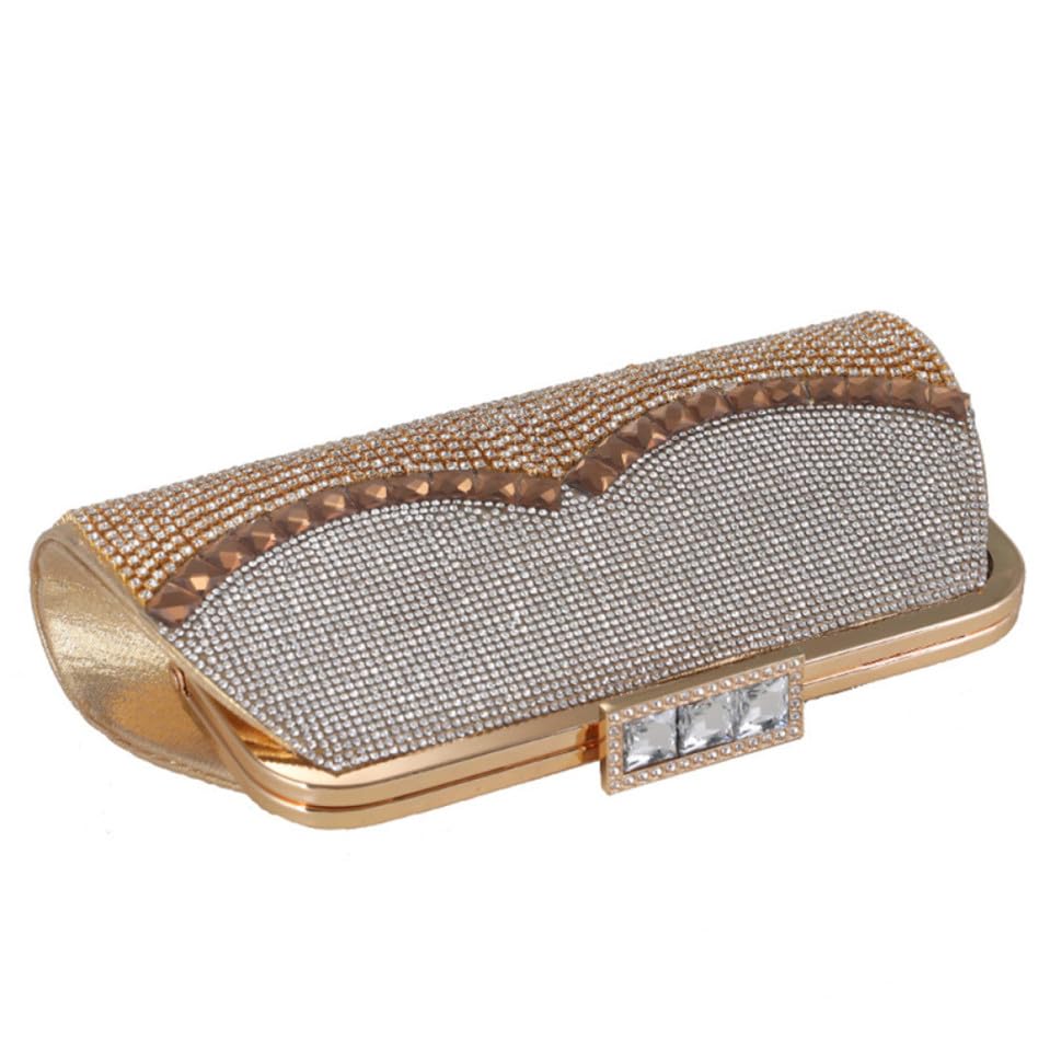 Pochette de soirée en cristaux sac main femme polyester