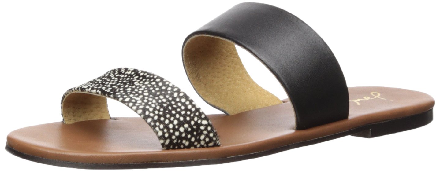 Joules Women's FENTHORPE Sandal, black spot, 10 Medium US