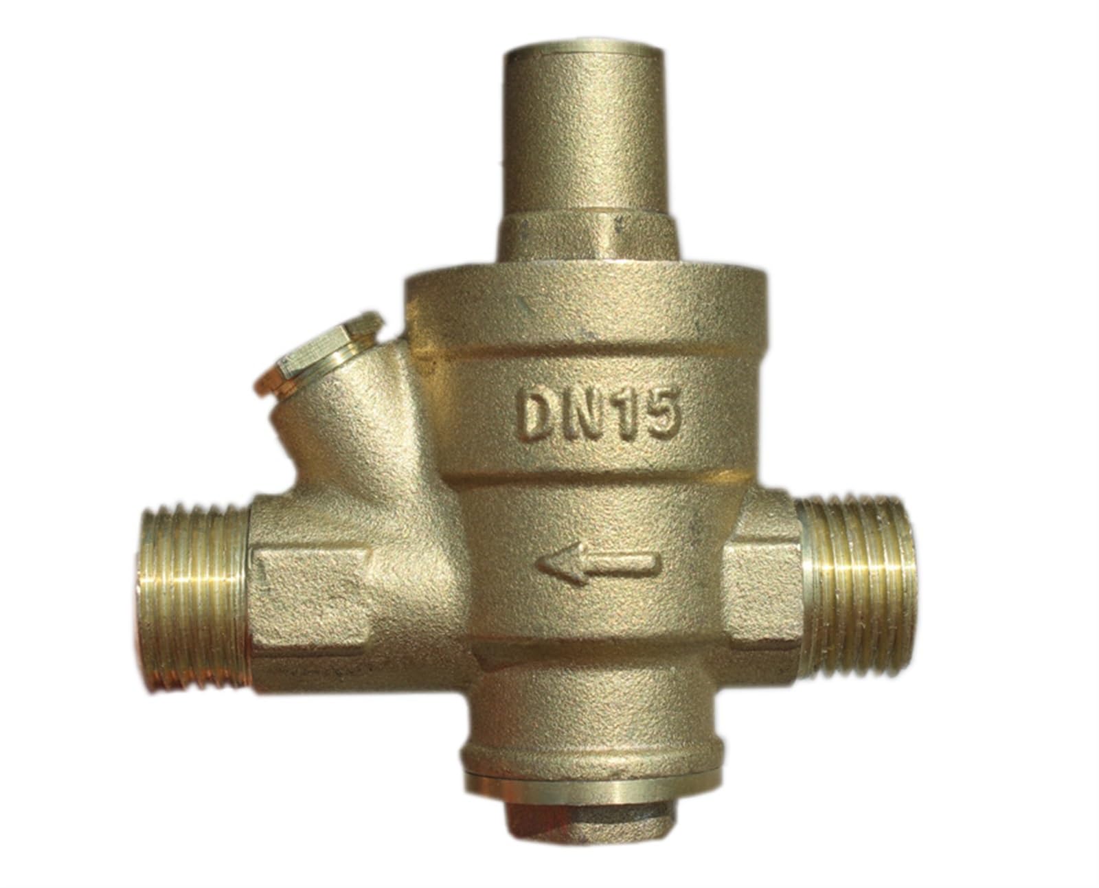 Śruby rozporowe ze stali nierdzewnej, Regulowany mosiężny zawór redukcyjny ciśnienia 1/2 cala gwint zewnętrzny DN15 z manometrem lub bez(Valve with Gauge)