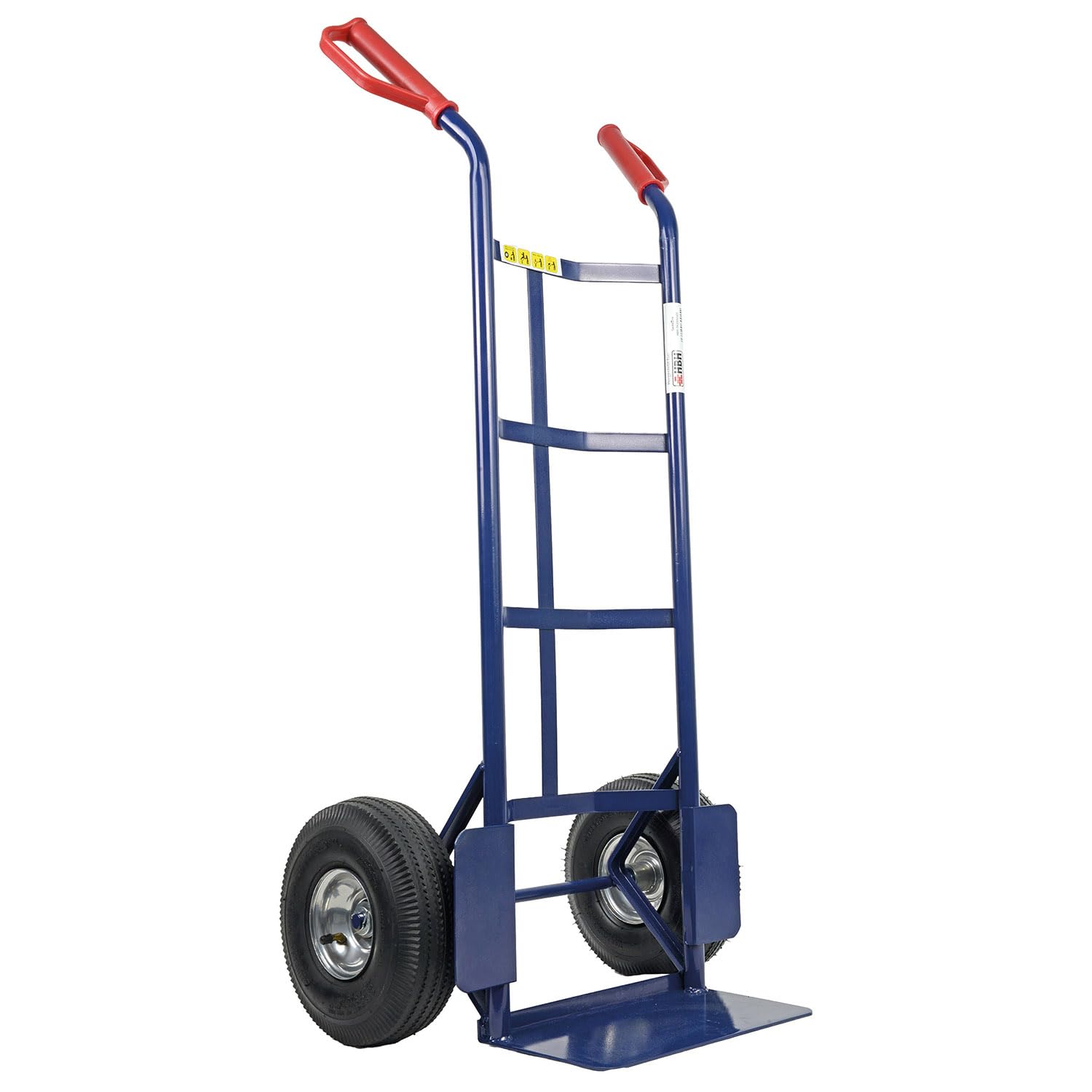 HBH Sackkarre 200kg Luftreifen TK200LU01 Transportkarre, blau, hochwertiges Luftrad Stahlfelge, kugelgelagert robuster Stahlrohrrahmen, Sicherheitsgriffe, ideal für Haus, Garten, Werkstatt & Umzug
