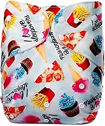 Fralda Ecológica Reutilizável Criança 30kg a 48kg Guloseimas Uso diário, praia e piscina Upetergowa