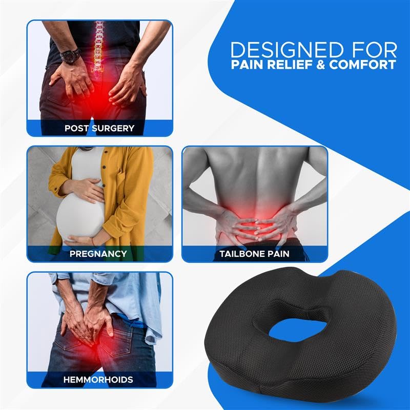 EcoNour Coussin de siège en forme de donut