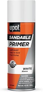 U-POL Sandable Primer, Fast-Drying, Durable & All-Purpose Primer Spray With Anti-Rust Technology, White