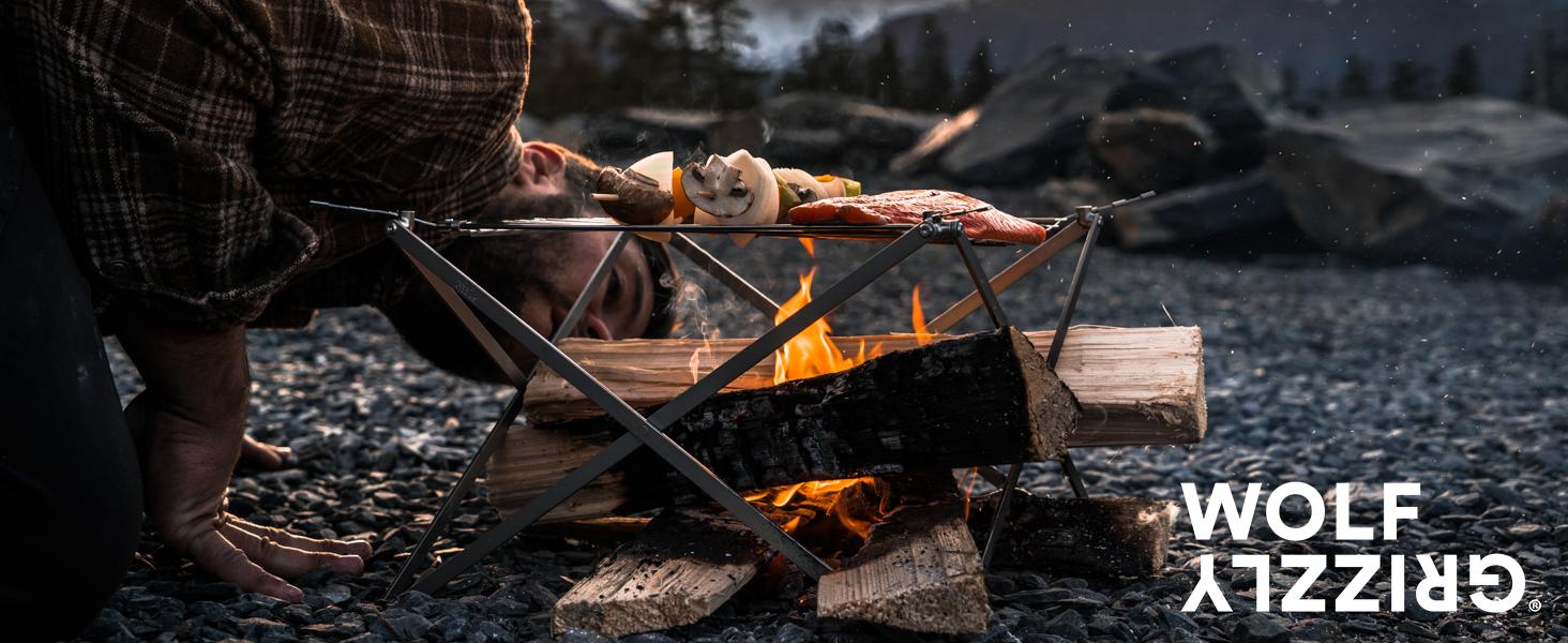 Wolf&Grizzly FIRE SAFE＋Grill M1＋COOK SET Amazon.com: WG Grill M1 Edition + Fire Set | Portable Grill Kit