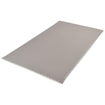 NoTrax 417 Bubble Sof-Tred Safety/Anti-Fatigue Mat with Dyna-Shield PVC Sponge, for Dry Areas, 2 Width x 3 Length x 1/2" Thickness, Gray