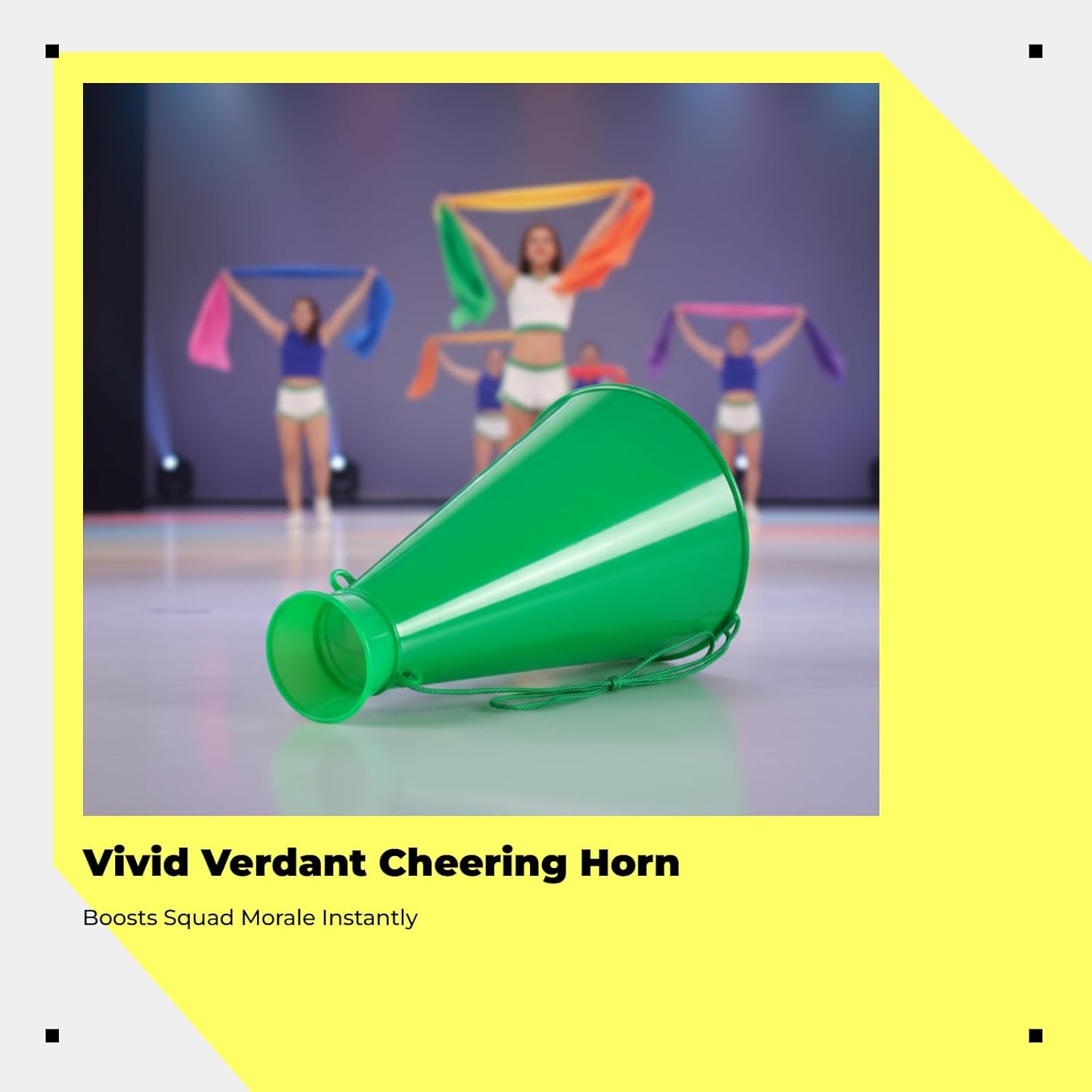 Cheer Noise Maker Fashion Toy Party, Noisemaker Megaphone for Props Cheerleading Party, Green
