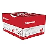 Office Depot Copy Print Paper, 8 1/2in. x 11in., 20 Lb, Bright White, 500 Sheets Per Ream, Case Of 3 Reams, 1008
