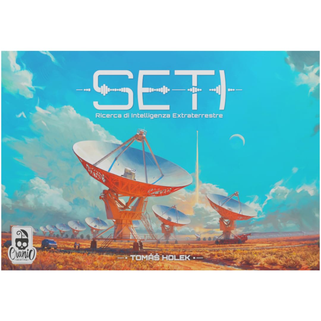 Cranio Creations - Seti - La Ricerca Dell'Intelligenza Extraterrestre - 1-4 Giocatori - 120 Min – Gioco da Tavolo per Esperti – Età 13+ - Edizione in Lingua Italiana