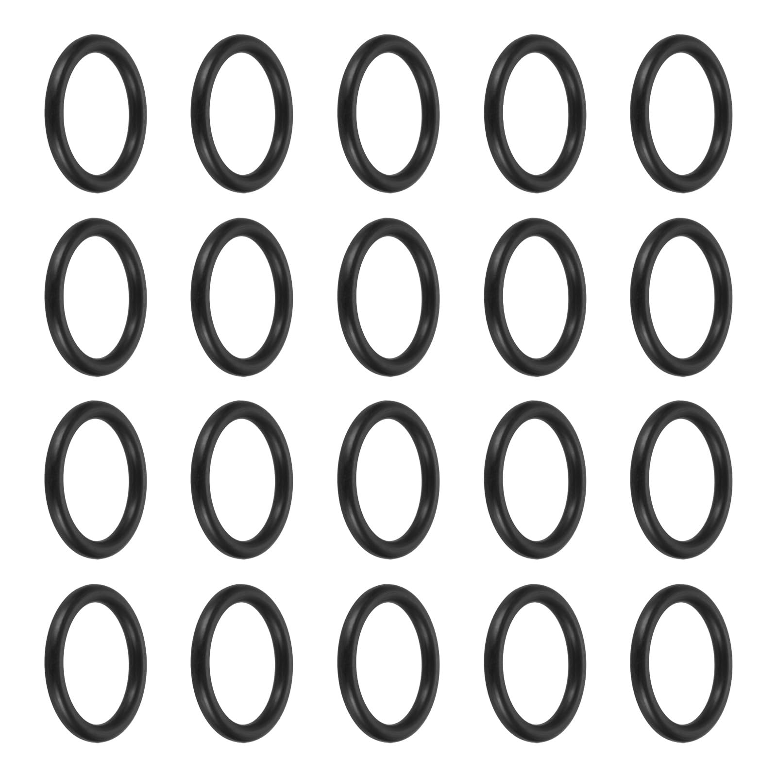 sourcing map 48Pcs AS-911 Nitrile Rubber O-Rings, 0.863inch ID, 0.116inch Width Round Seal Rings Gasket for Automotive Machine Faucet Seal Repair Plumbing Compressor, 70 Durometer, Black