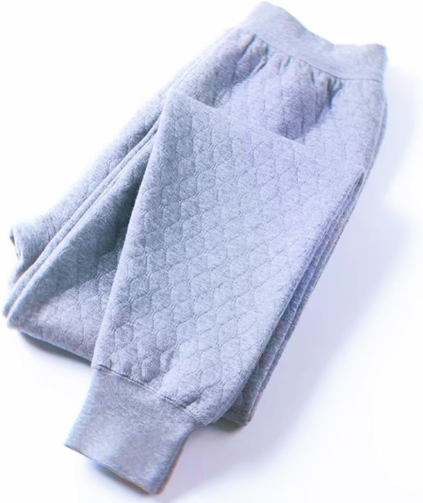 Men's Thickened Warm Pants Cotton Pants for the Elderly Loose Bottoms High-Waist Long Pants