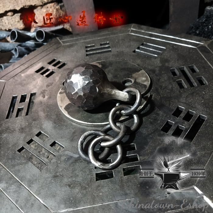 Handmade Solid Spring Steel Meteor Hammer Kung Fu Wushu LiuXingChui Head Shaolin Melon Hammer #2703