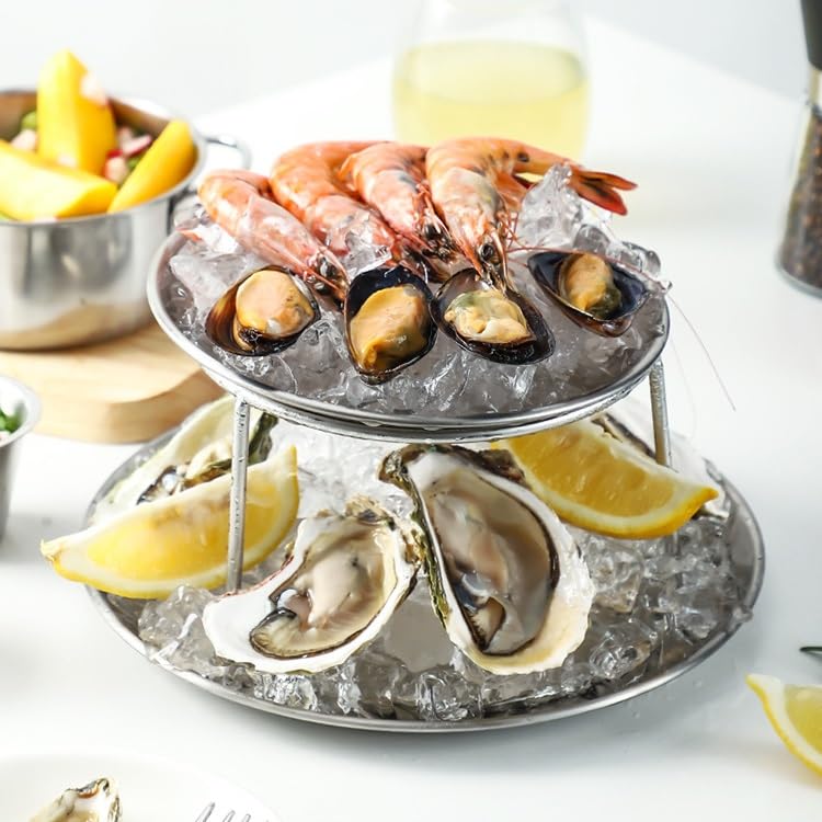 Service Restauration Plateau 2 Niveaux Bafnsiji Acier Inoxydable - 20cm Et 25cm, Présentoir Fruits De Mer Ou Desserts Plateau Acier Inoxydable 2 Niveaux Service Restauration Plateau 2 Niveaux Bafnsiji Acier Inoxydable - 20cm Et 25cm, Présentoir Fruits De Mer Ou Desserts Plateau Acier Inoxydable 2 Niveaux