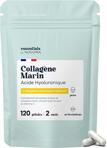 Complément collagène marin Novoma Naticol acide hyaluronique 120 gélules