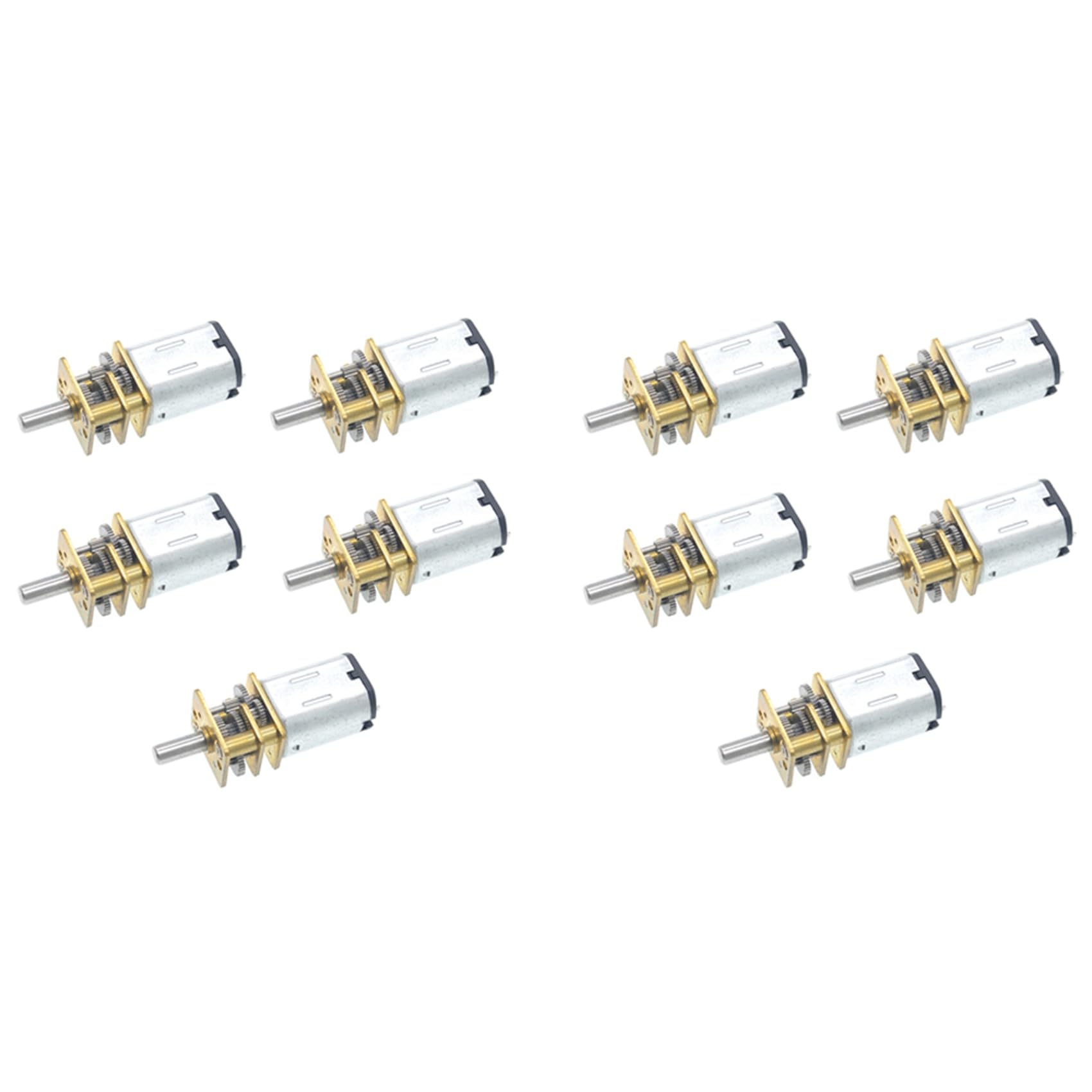 Ctrlzs 10Pcs Ga12-N20 Mini Metal Gear Motor Dc 3V Gear Wheel Gear Motors 15Rpm