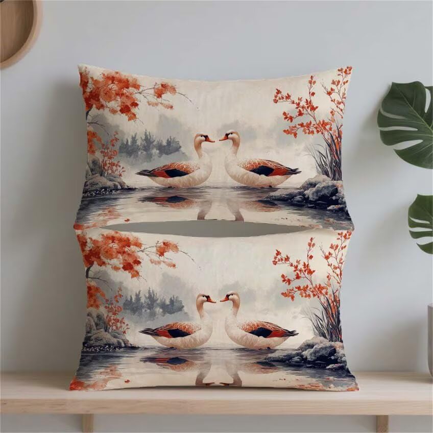 Housse de coussin 80x100cm rectangulaire imperméable et lin - 2