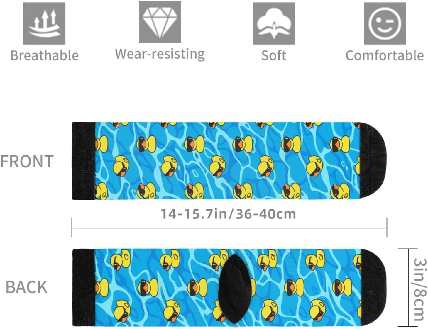 Funny Novelty Socks Casual Athletic Crazy Cute Crew Socks For Women Men - Image 6