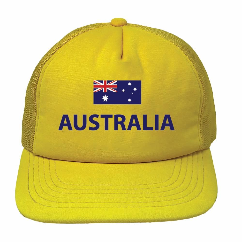 Australia Sports Cap With Adjustment Plastic snap closure for Men and Women