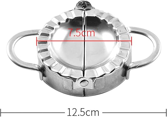 1 Pcs Dumpling Maker, 3'' Stainless Steel Empanada Maker Press, Pastry Tools Ravioli Mold Gyoza Maker Kitchen Accessories, Pie Maker, Dumpling Maker