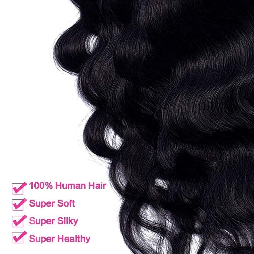Przedłużanie włosów Doczepy z klipsem typu Body Wave Naturalny kolor czarny Pełna głowa Brazylijskie włosy remy 8 szt. 18 klipsami 120 gramów(16inches)
