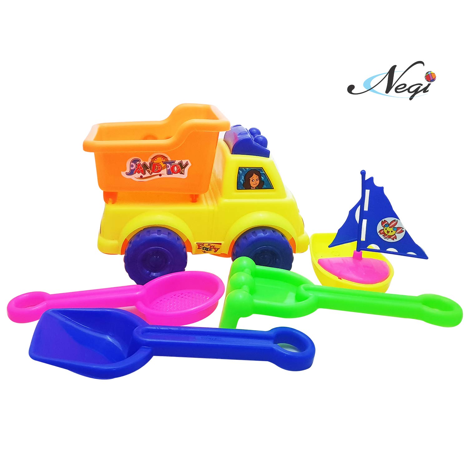 Negi Kid Jumbo Beach Sand molding set (Multicolor) - Image 3 thumbnail