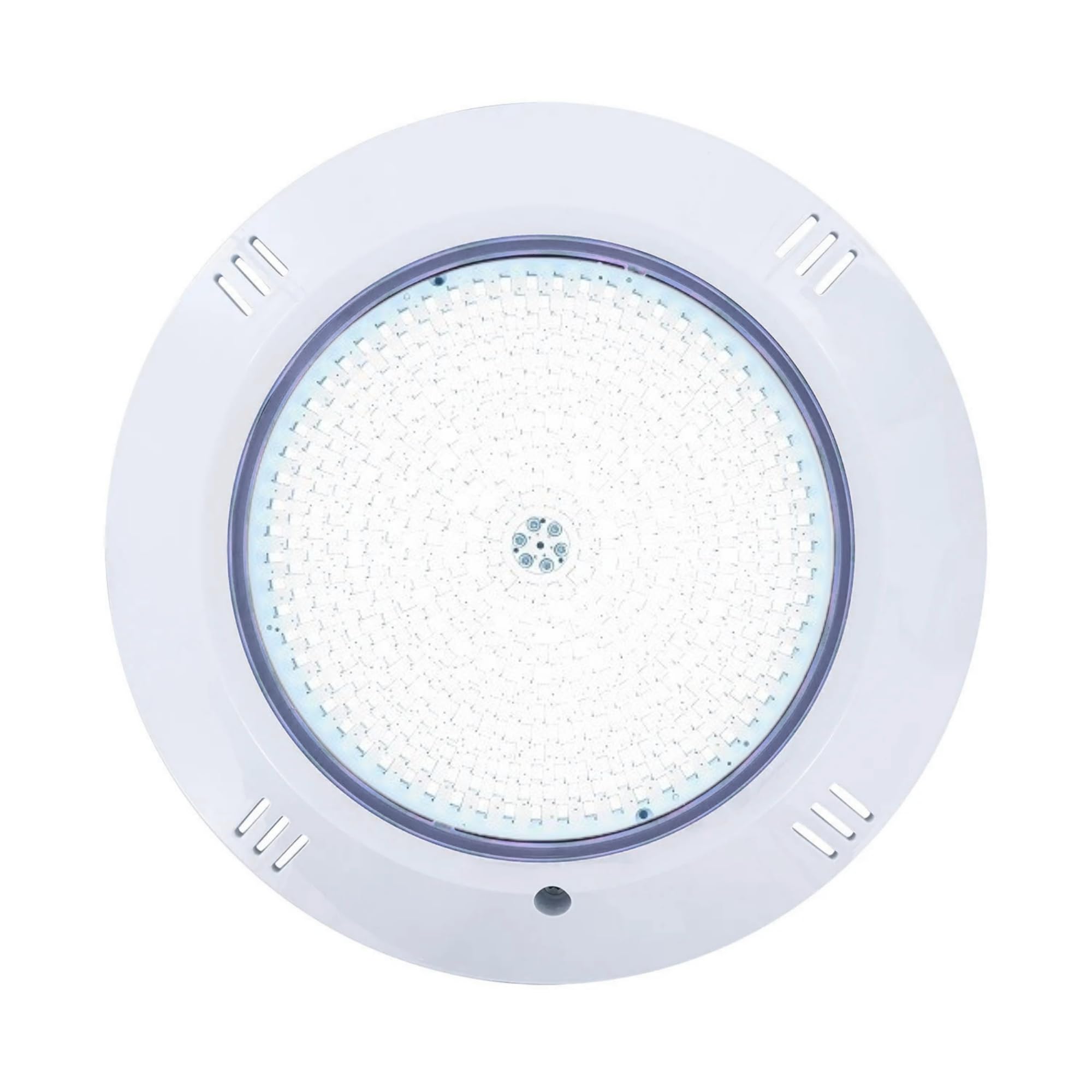 SWIMHOME Foco LED Piscina de Superficie 35W 12V AC, Relleno de Resina, Blanco Frío 6000K, Ø26 cm