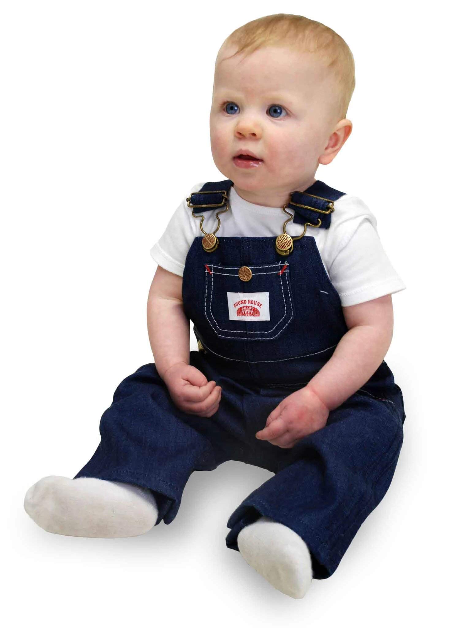 Roundhouse Made in USA from (12 months to size 18) Bib overall (12 Month)