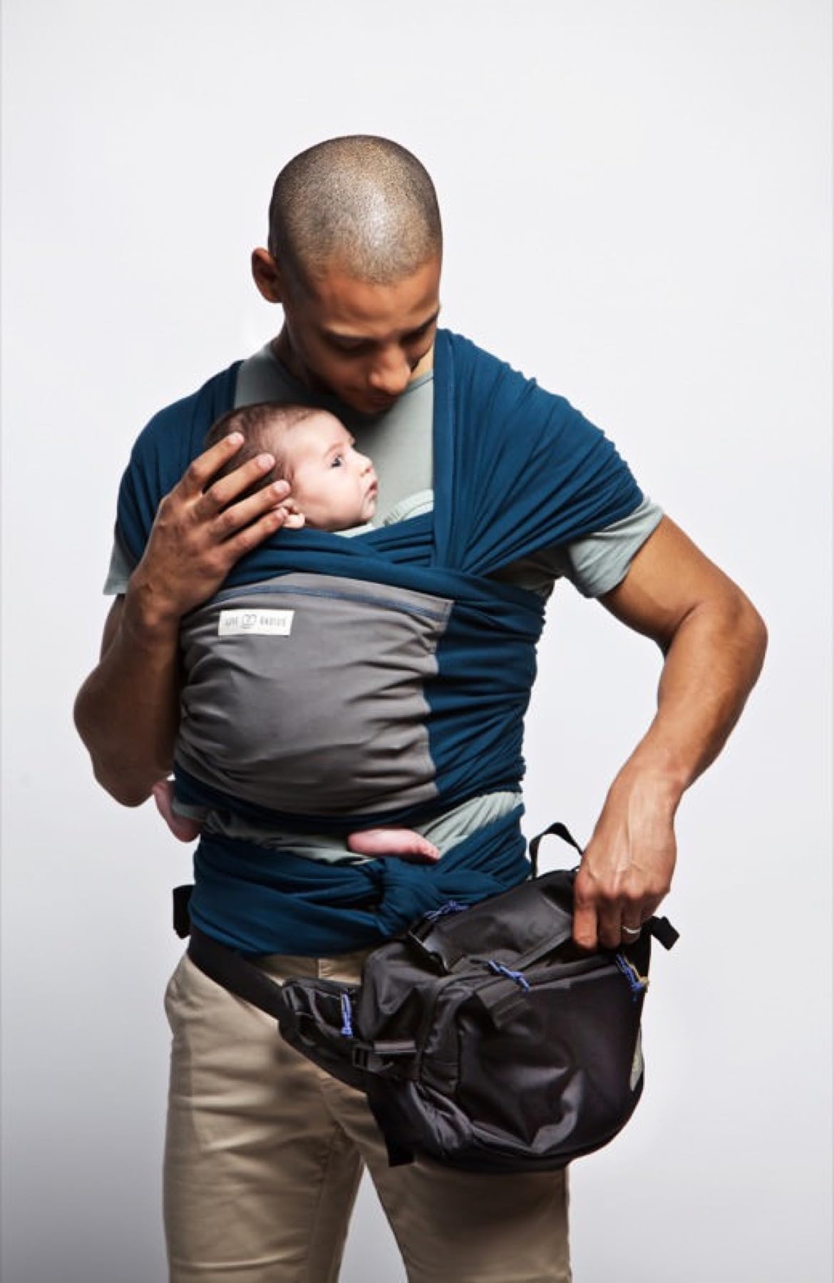 CaravanBag Pack Ultime Sac à langer étanche Noir - Porte-bébé ceinture hanche avec attache poussette