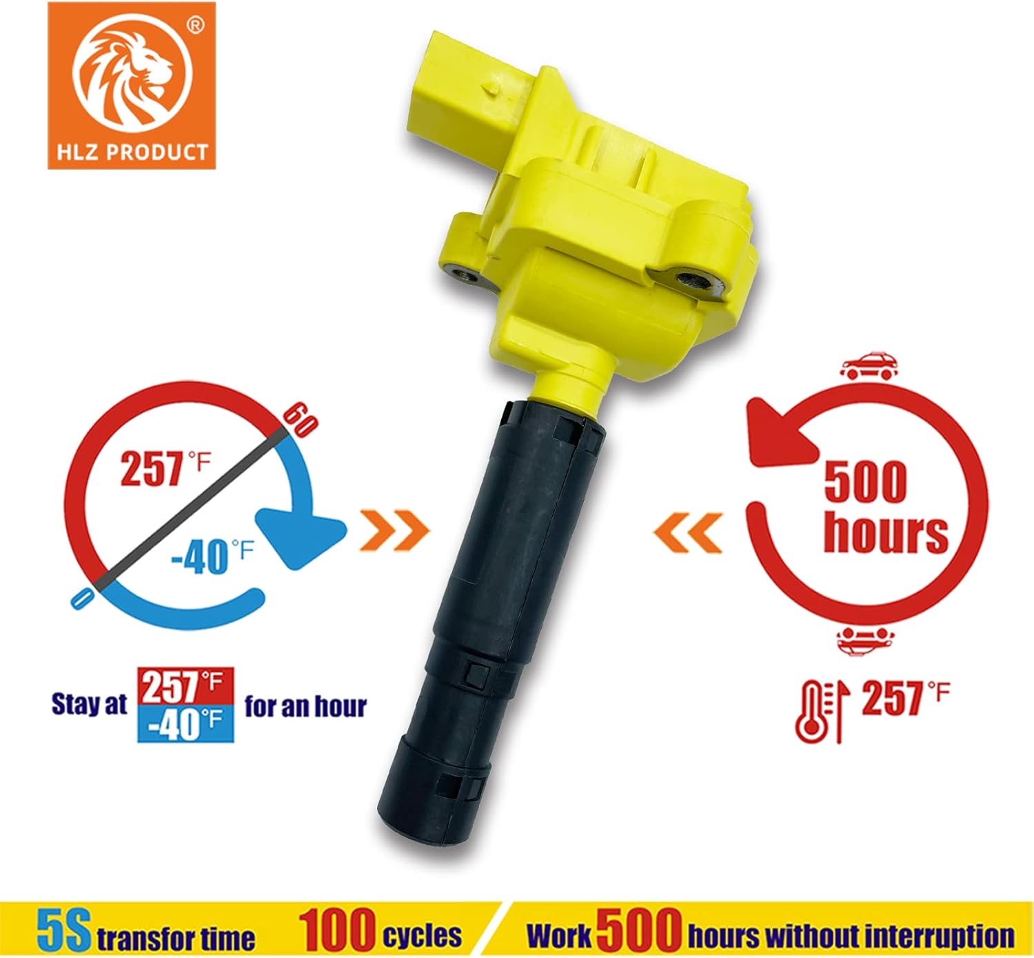 HIGH PERFORMANCE IGNITION COIL SET OF 4PCS A0001502580 A0001502980 UF555 UF658 FOR MERCEDES BENZ C250 SLK250 C200 C180 C230 E200 E260 SLK200 1.8T L4 M271 C203 S204 W204 W212