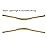 Wake 31.8mm MTB Mountain Bike Handlebar, Aluminum Alloy Mountain Bike Bicycle Riser Handlebar Extra Long 720/780mm with Paint Matte Surface (Gold, 780mm)