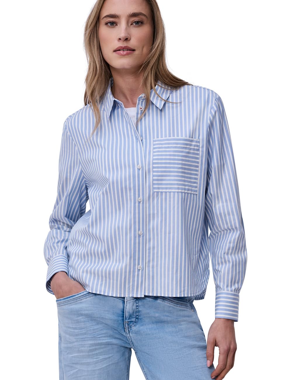 Street One Bluse mit Hemdkragen und Backprint