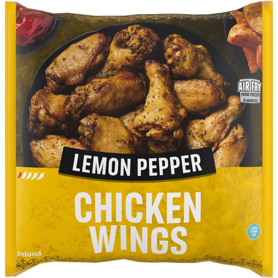 Iceland Lemon Pepper Chicken Wings 750g (Frozen)