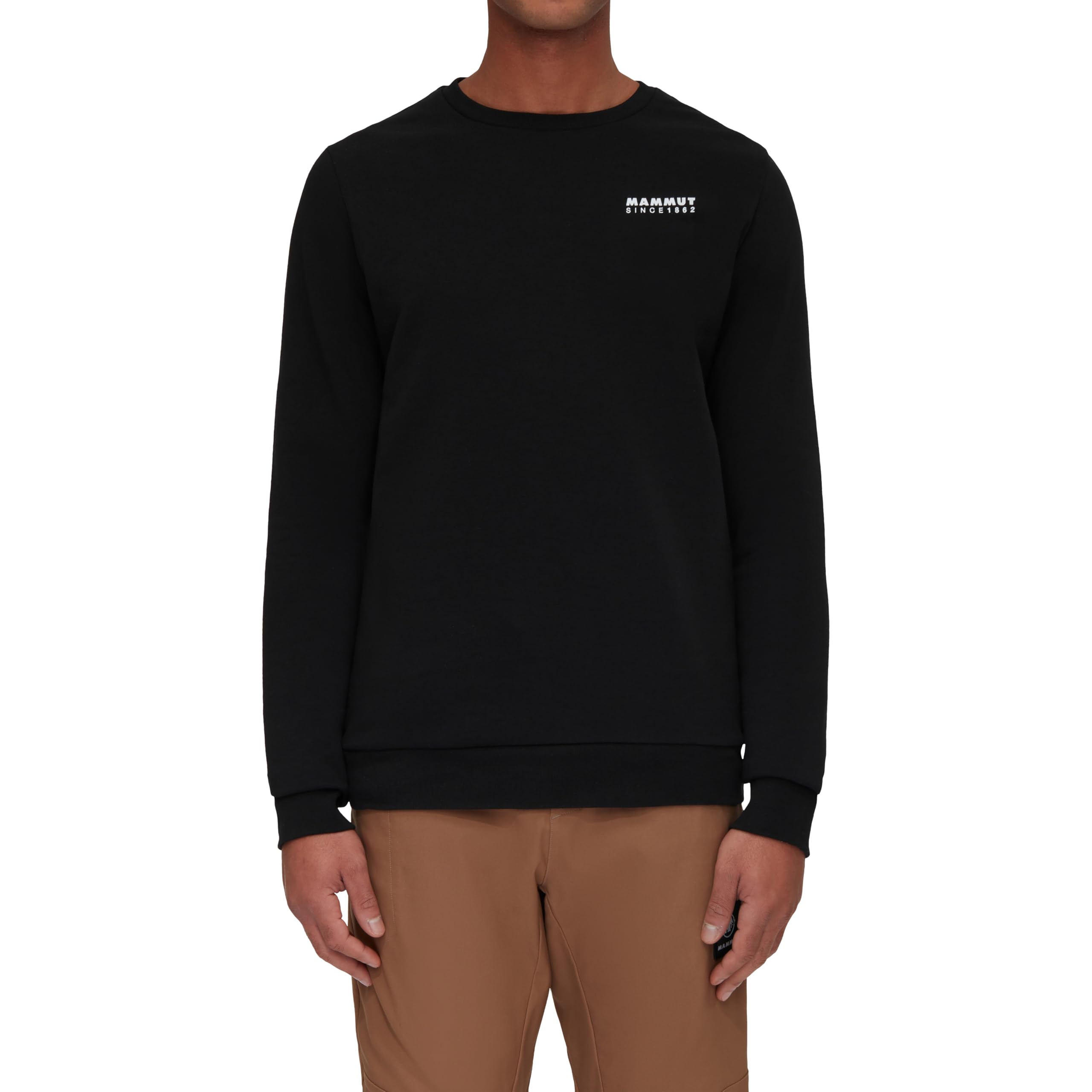 Mammut Core ML Crew Neck Men 1862 | Midlayer Langarm-Pullover für Herren | Schwarz, S