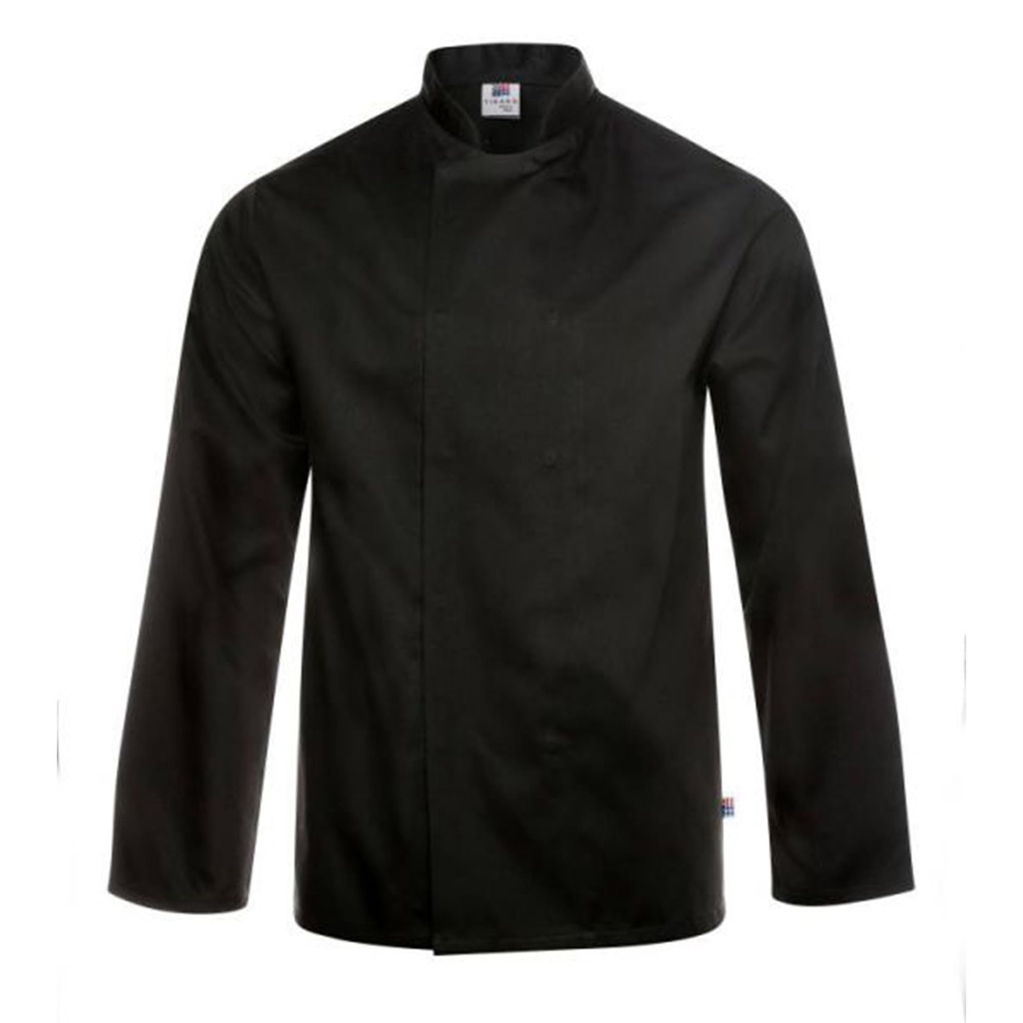 Tibard Long Sleeve Classic Chef Jacket (Black, Medium (Chest 38-40"))