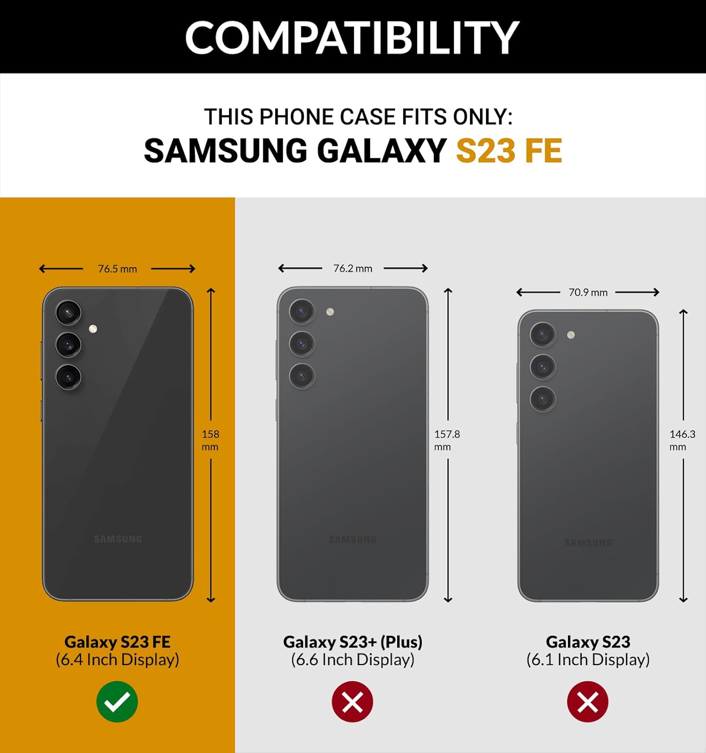 SURAZO Mobile Phone Case for Samsung Galaxy S23 FE Leather - Foldable Genuine Leather Protective Case [Magnet, Card Slot, RFID Protection] Flip Flip Wallet Case Cover Leather Case (Floral Pattern