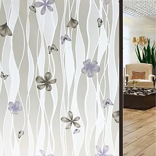 Luxury Thick 17.7X78 Inch Self-Adhesive Frosted Glass Sticker Privacy Window Film for Office Home - Static Cling Home Decorative Film #4