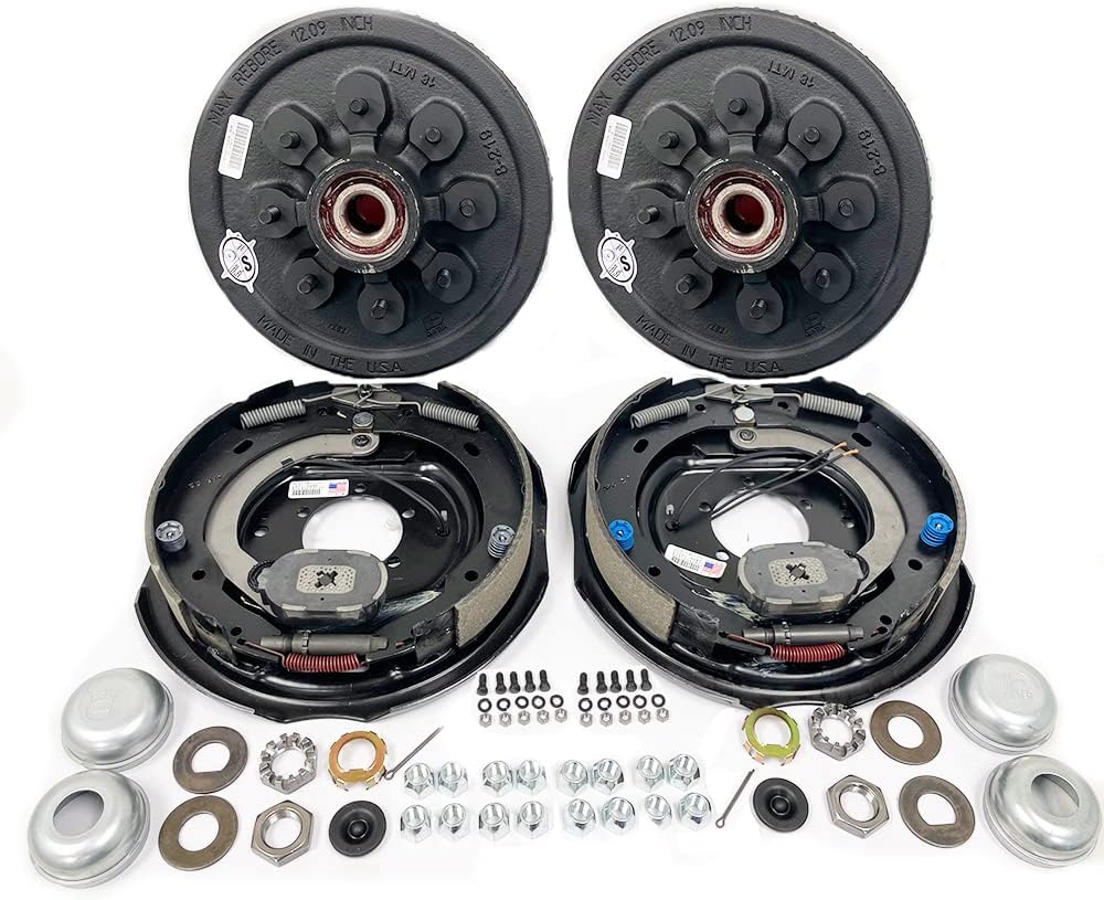 Trailer Brakes 3500lb Axle Southwest Wheel Pro 3,500 Lbs.Trailer Axle Electric Brake Kit 5-5.5 Bolt Circle Complete Electric Trailer Brake Kit Trailer Electric Brake Kit - Foto 9