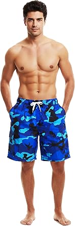 NORTY Mens Big Extended Size Swim Trunks - Mens Plus King Size Swimsuit Thru 5X