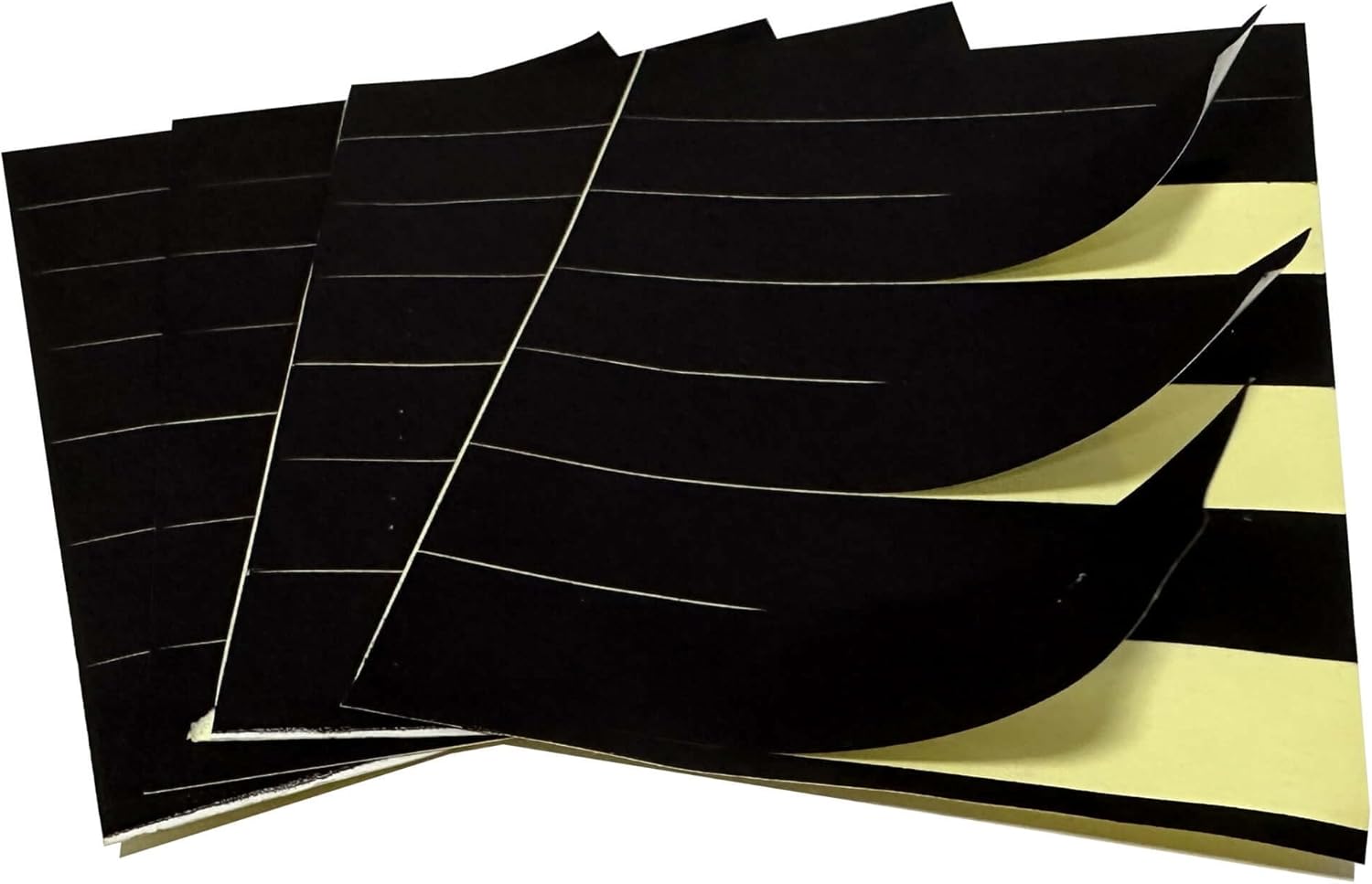 Match Striker Sticker, Black Match Strike Paper with Adhesive Pre, 28 Pieces - Cut in Rectangular for for Safety Matches in Bell Jar (Pure Black)